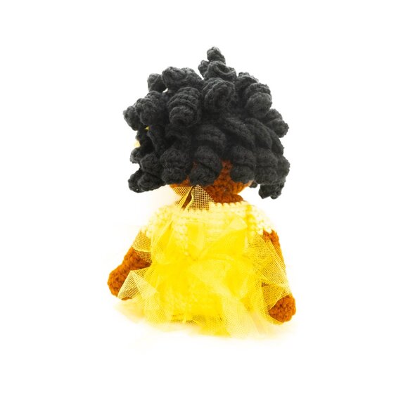 Lewa Wearing Yellow Tutu from Ms Kenya Doll Custom-Made Collection - Picture 3 of 6